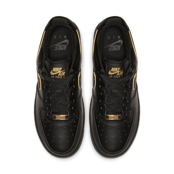 Кроссовки air force 1 low '07 essential 'black gold swoosh' Nike, черный — фото 4