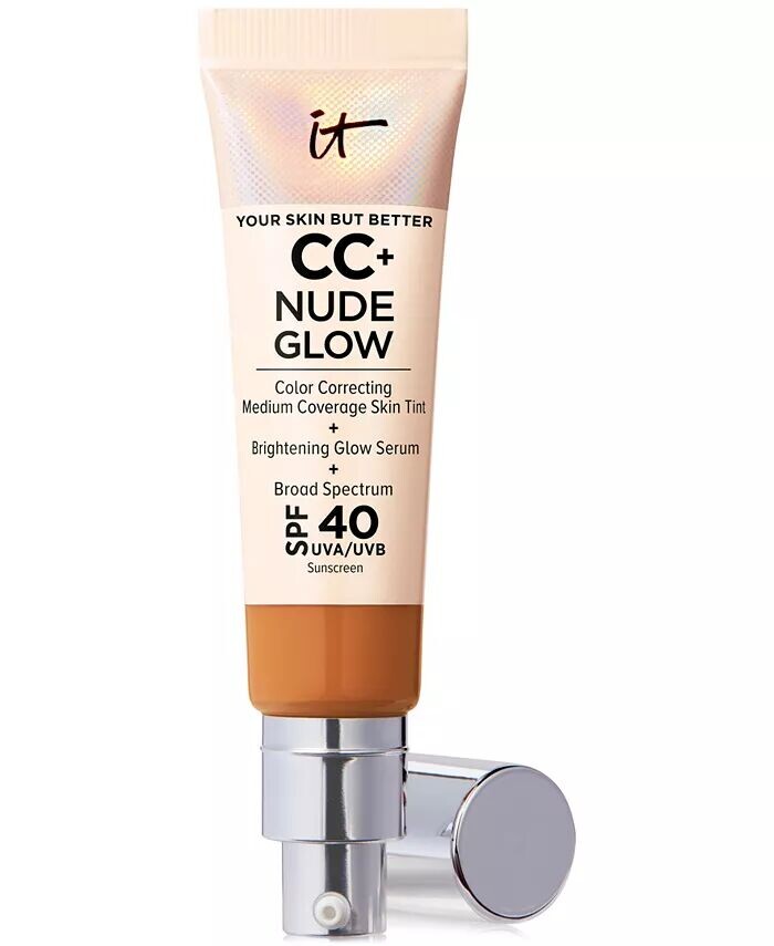 

Легкая тональная основа CC+ Nude Glow + сыворотка для сияния SPF 40 It Cosmetics, цвет Tan Rich