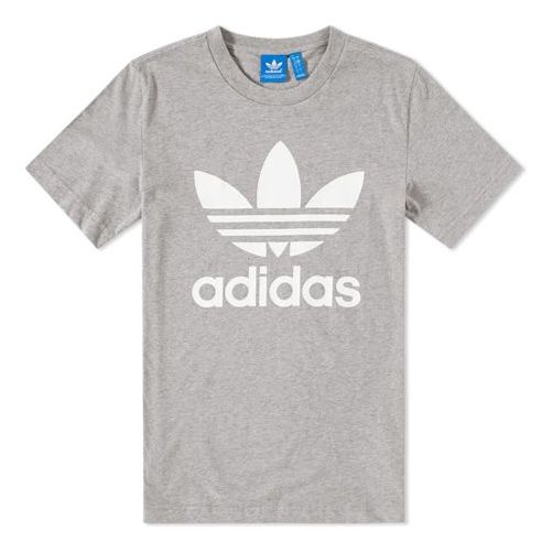

Футболка adidas originals Logo Printing Round Neck Short Sleeve light grey, серый