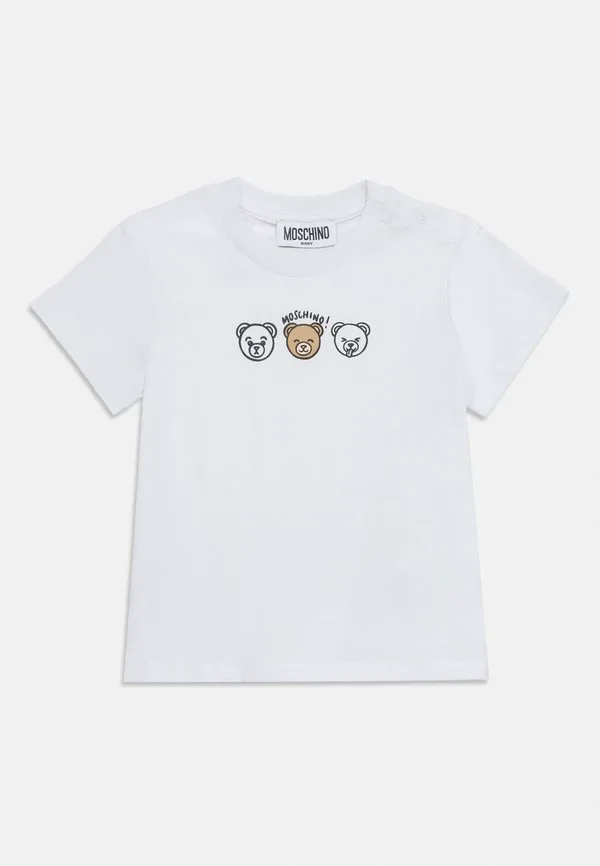 Футболка унисекс с принтом "дополнение к малышу" Moschino, Bianco Ottico — фото 3