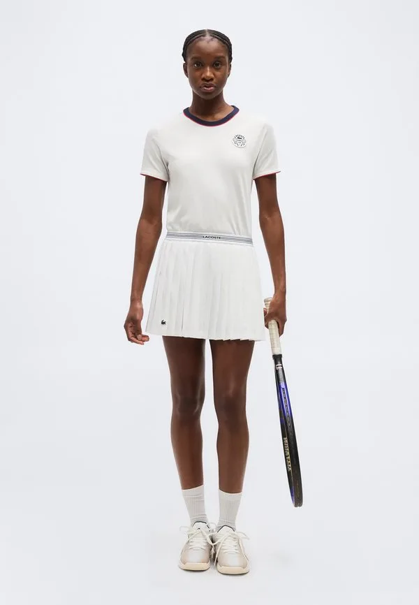 Юбка в стиле ретро, спортивная юбка Lacoste Sport, White/White — фото 2