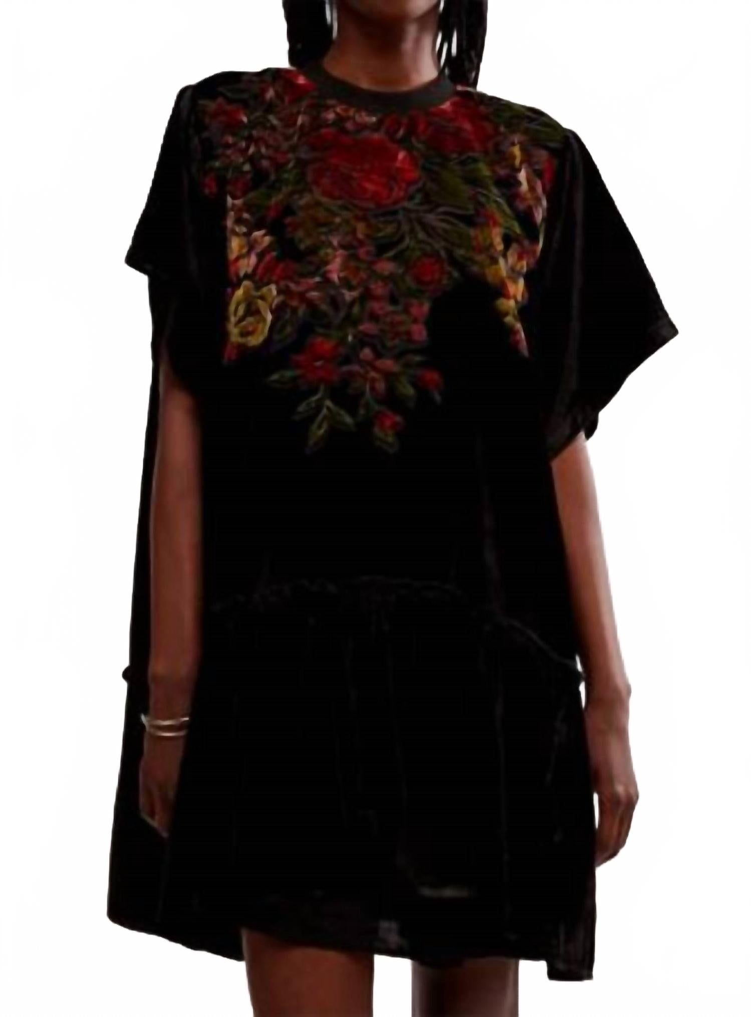 

Черное комбинированное мини-платье Sweet Echoes Free People