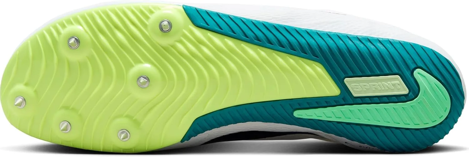 Мужские беговые кроссовки Nike Zoom Rival для спринта и любительских видов спорта, белый/черный — фото 4