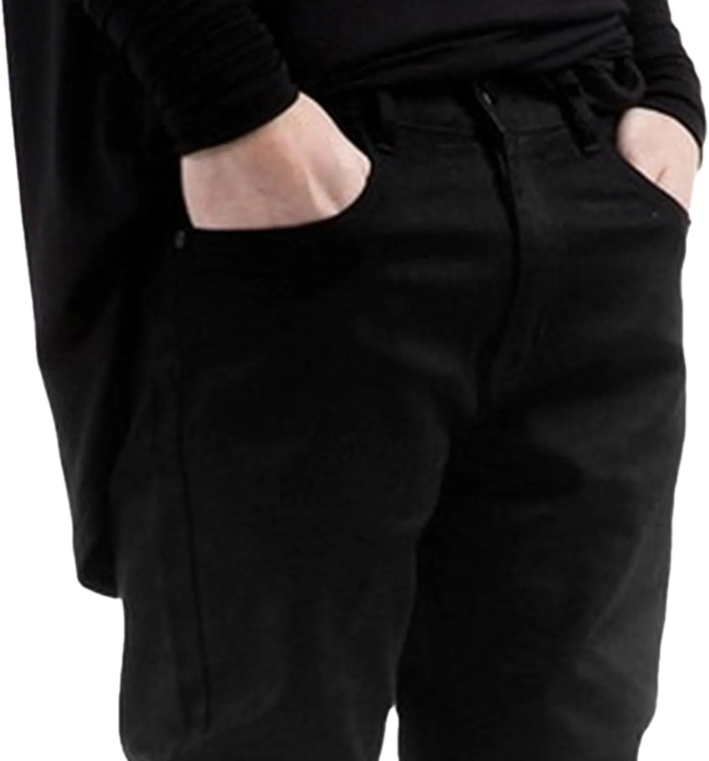 Джинсы прямые Comfort Flex, Black — фото 4