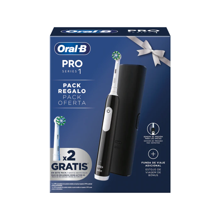 

Набор косметики Pack Regalo Pro Series 1 Cepillo Eléctrico + 2 Recambios + Funda de Viaje Oral-B, Set 4 productos