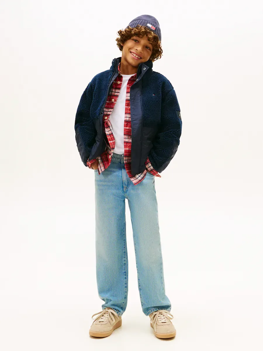 Детские джинсы фасона baggy Tommy Hilfiger, синий