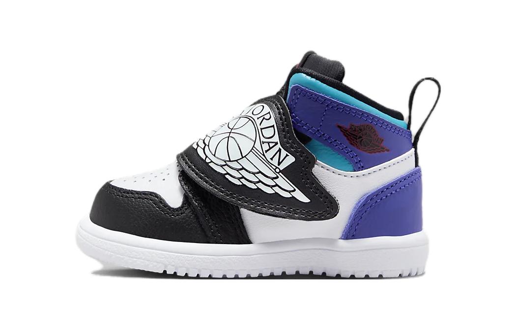 

Детские кроссовки Jordan Air 1 Sky с амортизацией, износостойкие, высокие, черно-белые