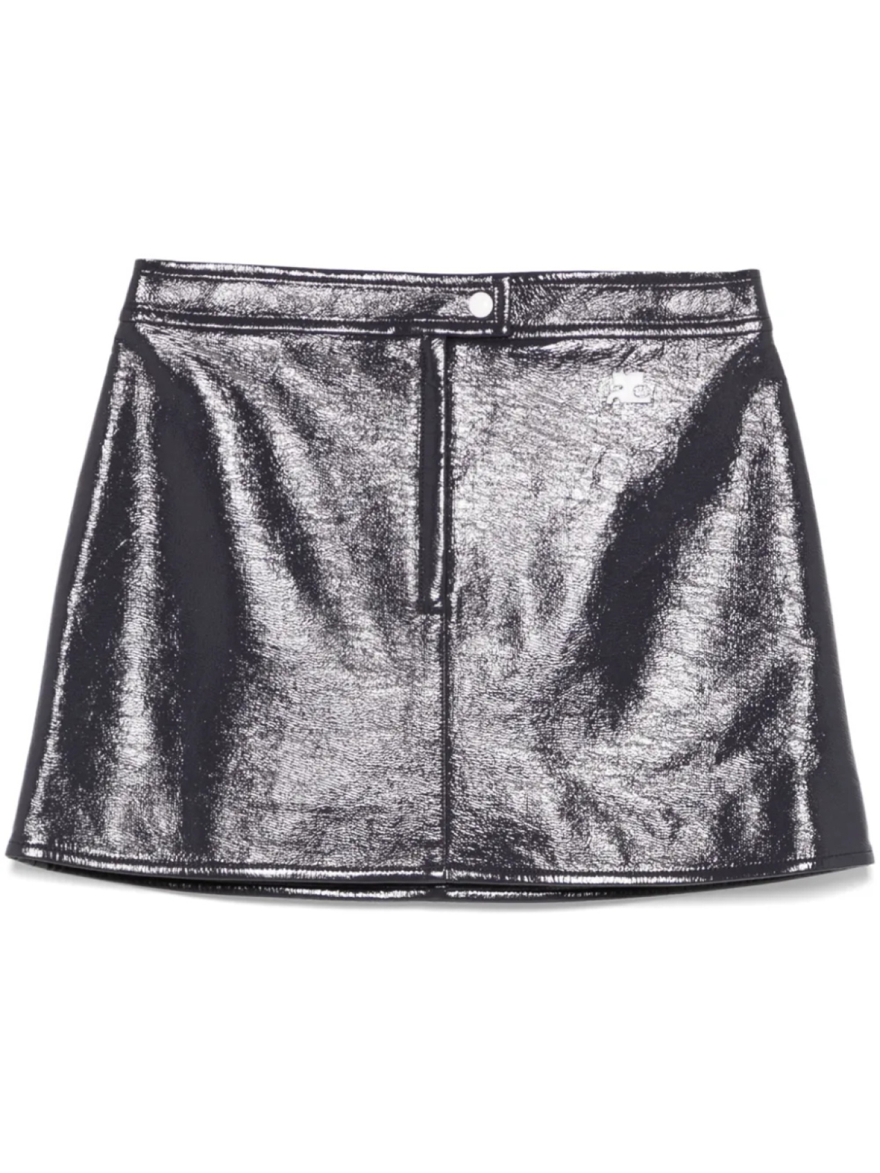 

Виниловая мини-юбка Courrèges Reedition, синий