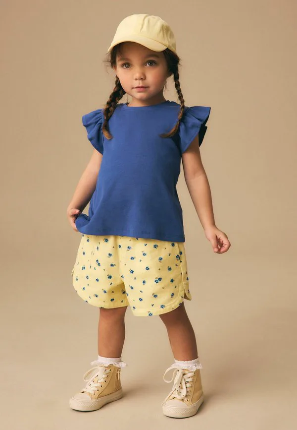 Наденьте шорты Next, Yellow Blue Ditsy Floral