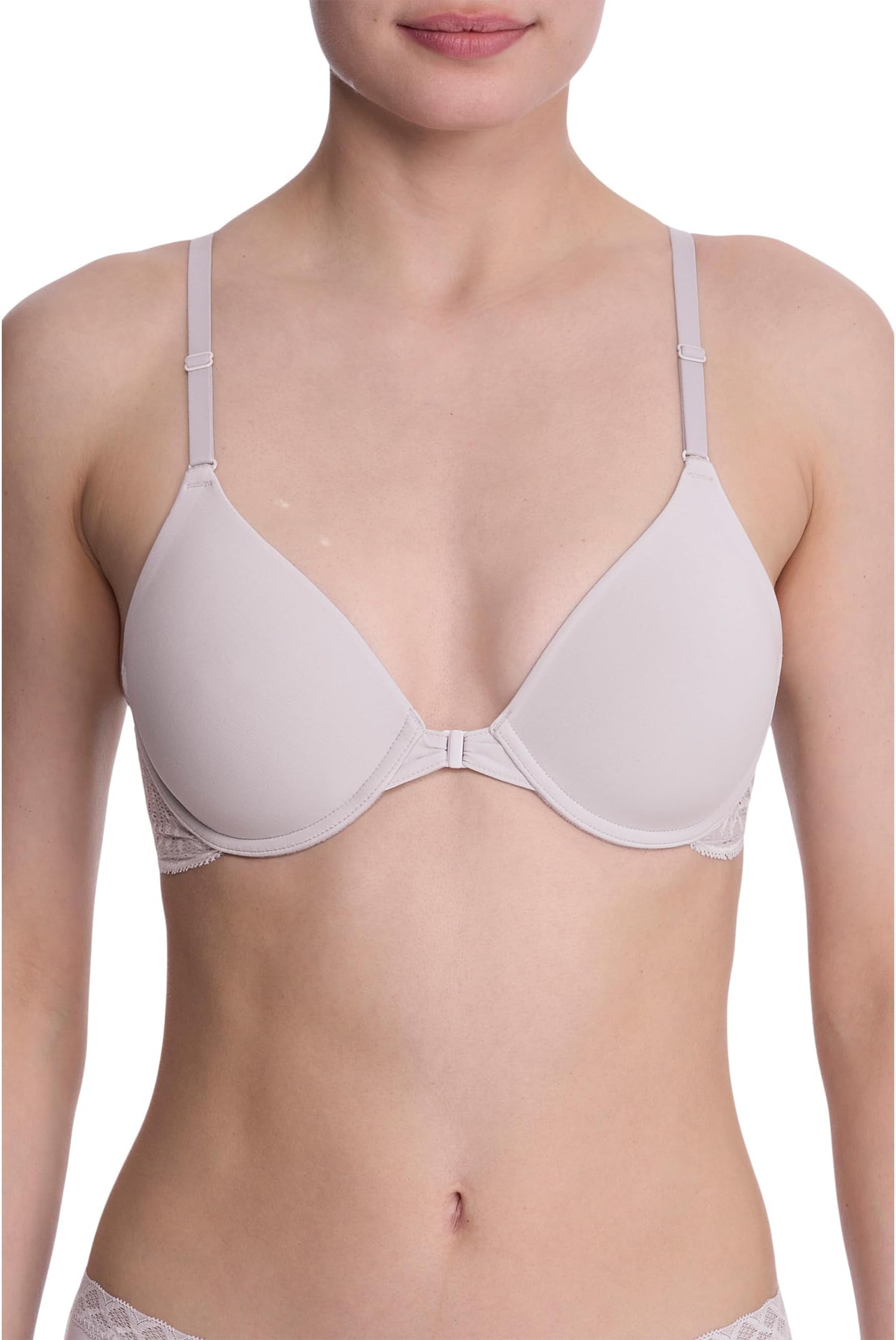 

Женские бюстгальтеры Lush Front Close Contour на косточках Natori, Mink/Ivory