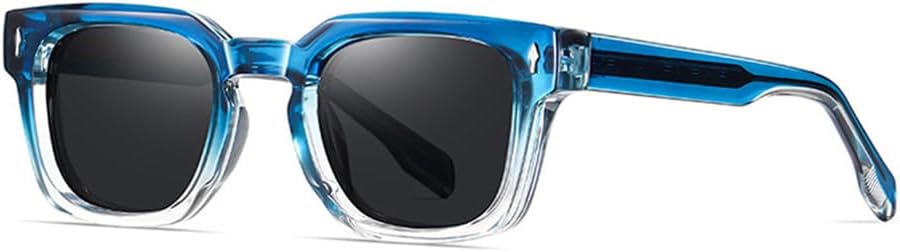 

Солнцезащитные очки UV400 Rivets для женщин в стиле панк, прозрачные с градиентом, для занятий спортом на открытом воздухе, бега и езды на велосипеде UYPTK, Blue Clear Gray