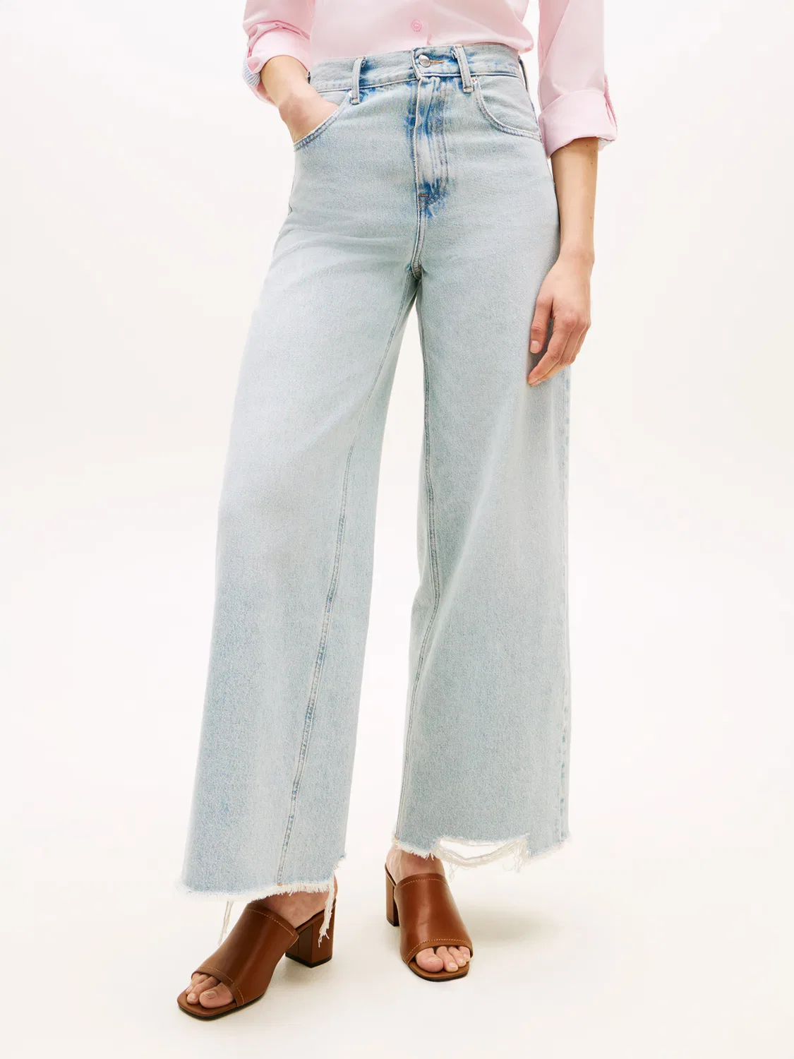 Широкие джинсы в стиле 'EVE 70-х' Tommy Hilfiger, Light Blue — фото 3