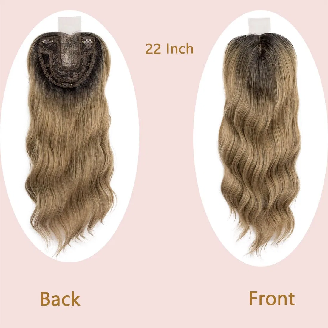 Накладка на волосы с челкой «Ombre Brown» Swy Hair, Ombre Brown — фото 3