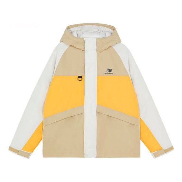 

Куртка New Balance Trendy Color Block Jacket 'Beige White Yellow', бежевый