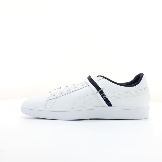 Мужские кожаные кроссовки на шнуровке Smash v2 e 366912 02 Puma, белый — фото 4