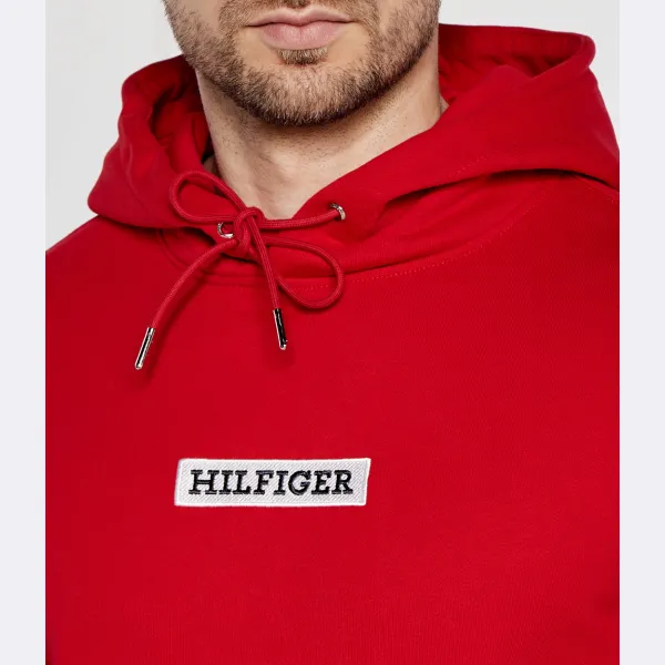 Толстовка-Коробка монотипного кроя обычного кроя Tommy Hilfiger, красный — фото 4