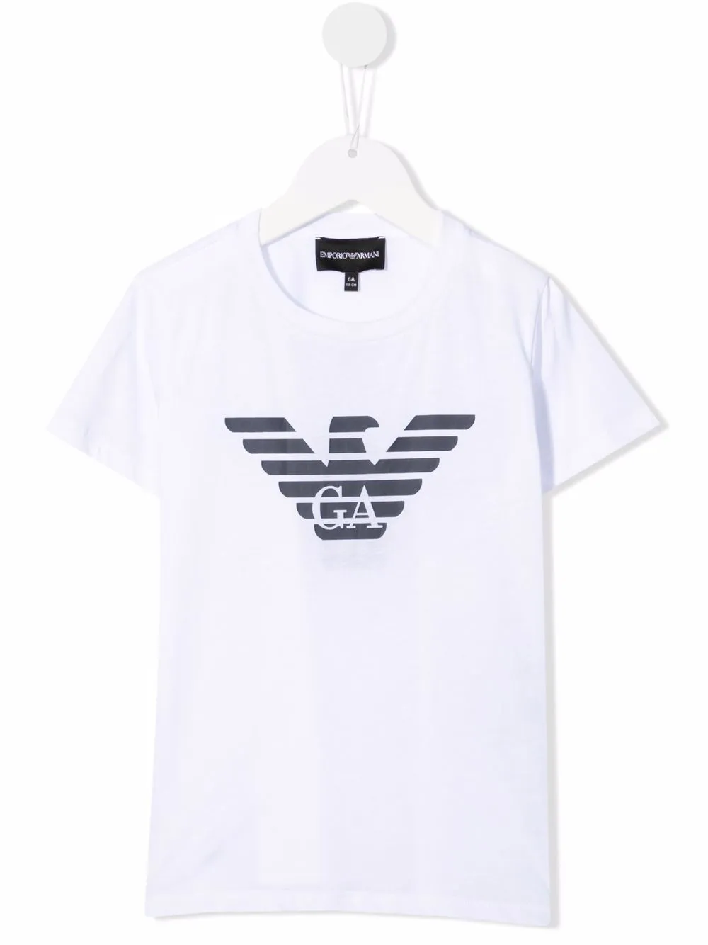 

Футболка с логотипом Emporio Armani Kids, белый