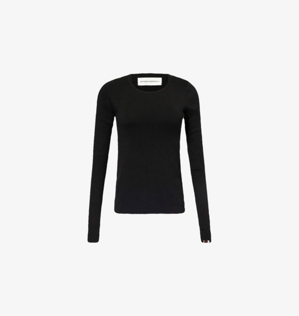 

Топ с длинными рукавами из смеси хлопка и кашемира Extreme Cashmere, цвет raven