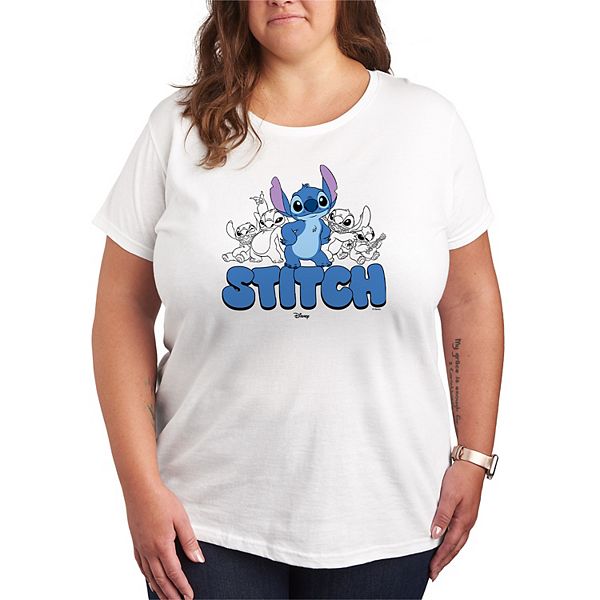 

Футболка с принтом Lilo & Stitch plus size Disney, White, Белый, Футболка с принтом Lilo & Stitch plus size Disney, White