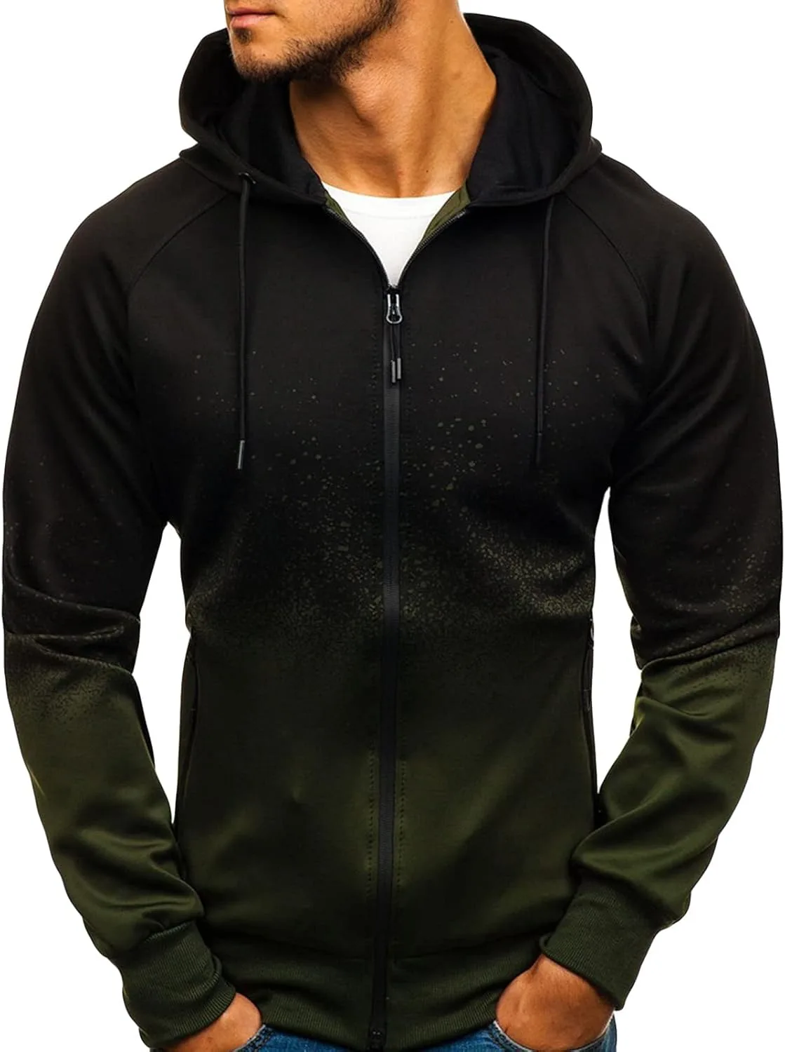 

Мужская худи DGHM-JLMY с градиентом и молнией