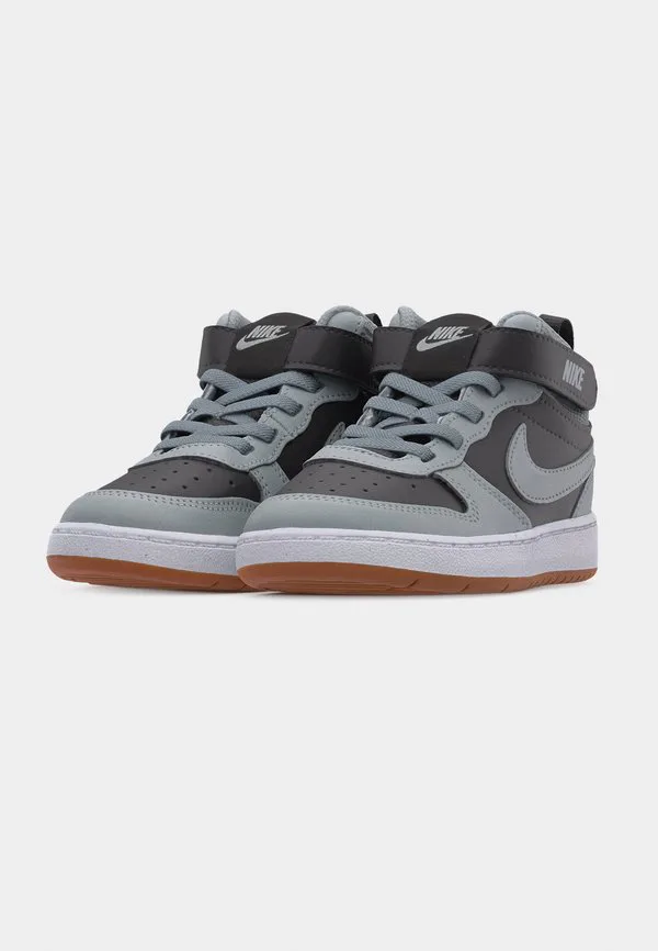 Унисекс высокие кроссовки court borough 2 Nike Sportswear, Black/Light Smoke Grey/White/Med Brown — фото 3