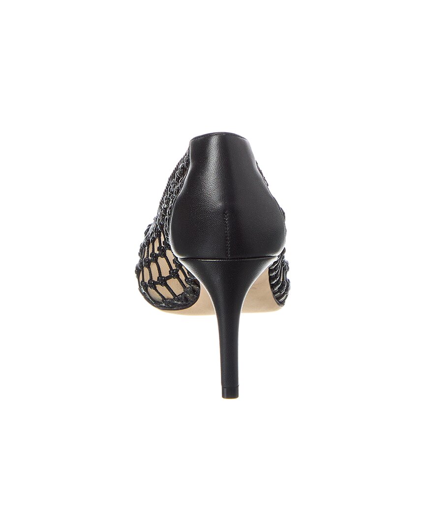 Ferragamo Ilary N70 туфли-лодочки из сетки и кожи Salvatore Ferragamo, черный — фото 3