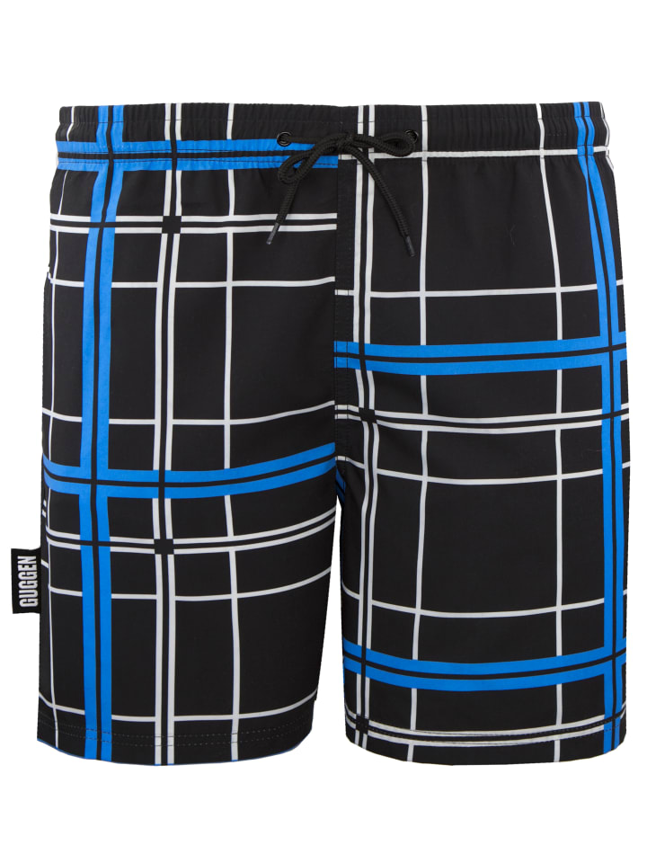 

GUGGEN MOUNTAIN Плавки в клетку, черные