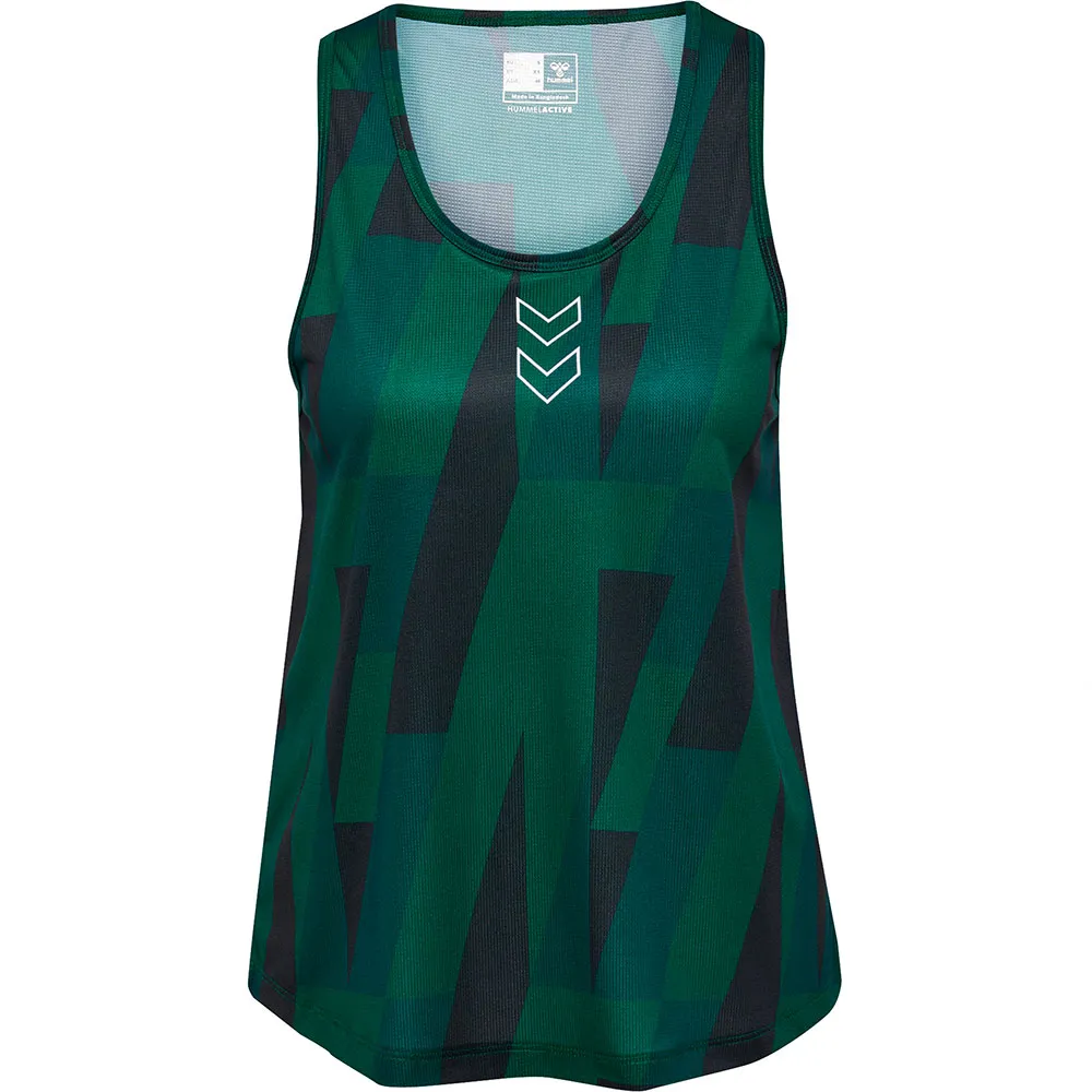 

Футболка Hummel Court AOP Light Weight woman, зеленый