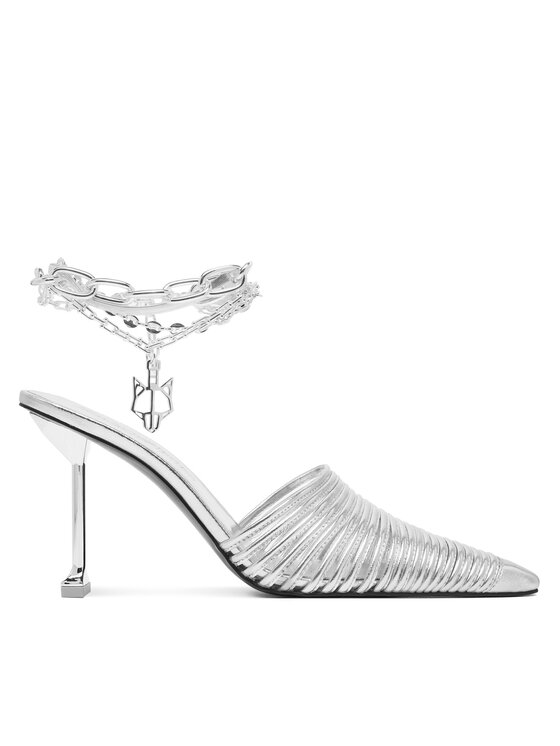 Мюли Chromed 00078 Naked Wolfe, серебряный