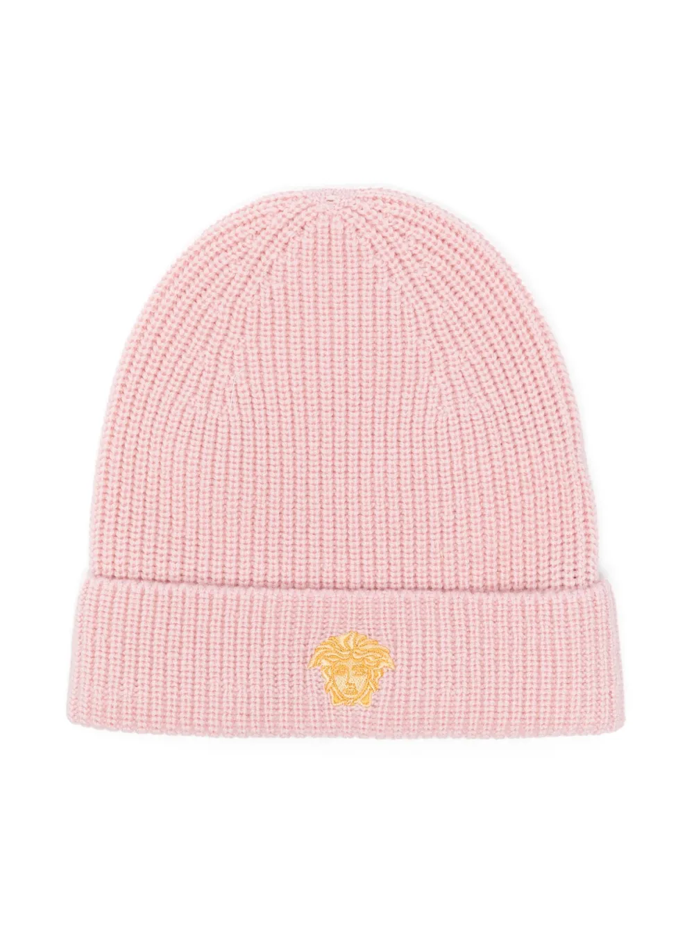 

Шапка бини с вышивкой Medusa Head Versace Kids, розовый