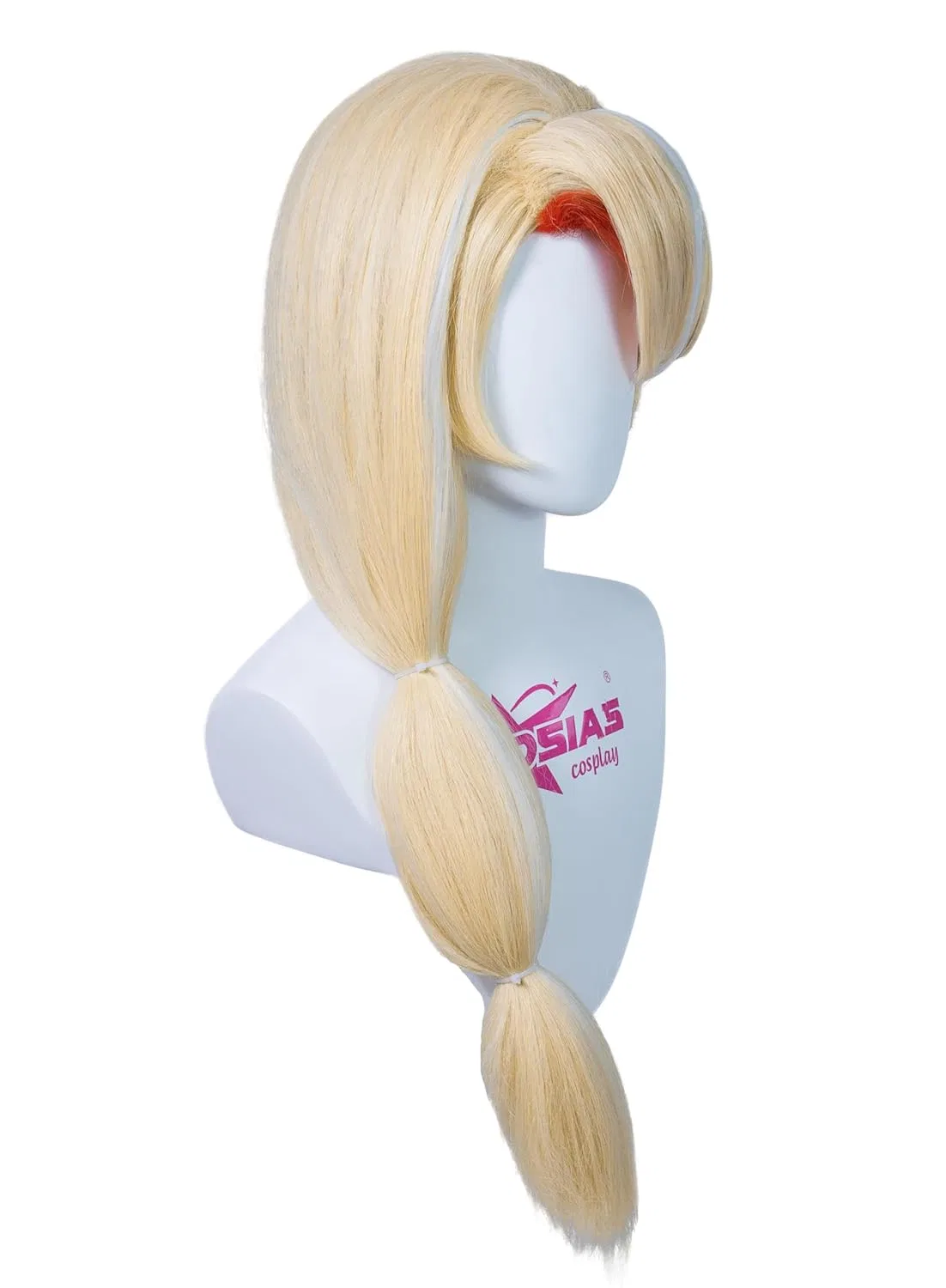 Длинный золотисто-красно-белый парик «Charlie Morningstar» с хвостом от Osias Osias — фото 2