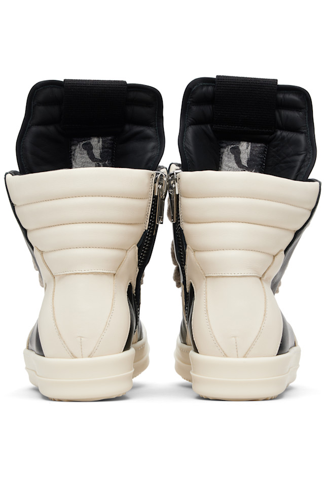 Rick Owens Черные кроссовки Black Temple Jumbolace Geobasket — фото 2