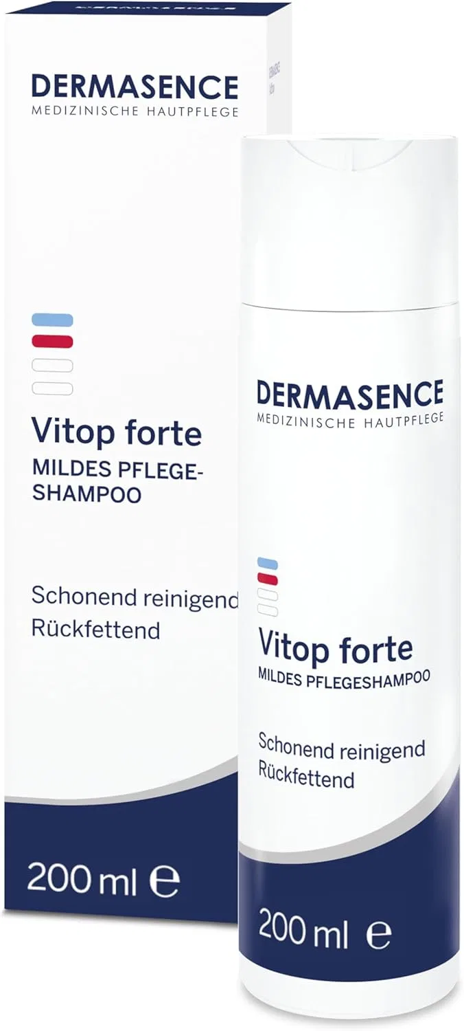 Мягкий шампунь DERMASENCE Vitop Forte для зудящей и сухой кожи головы, 200 мл Dermasence