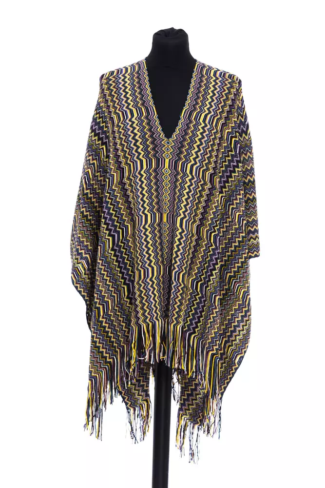 

Многоцветное шерстяное женское пончо Missoni