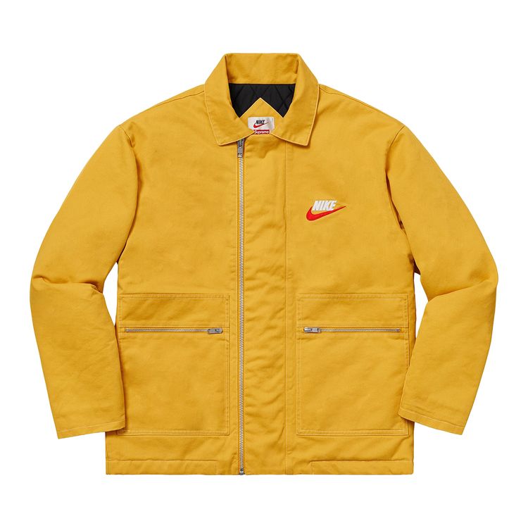 

Куртка Supreme x Nike Double Zip Quilted Work Jacket Mustard, желтый