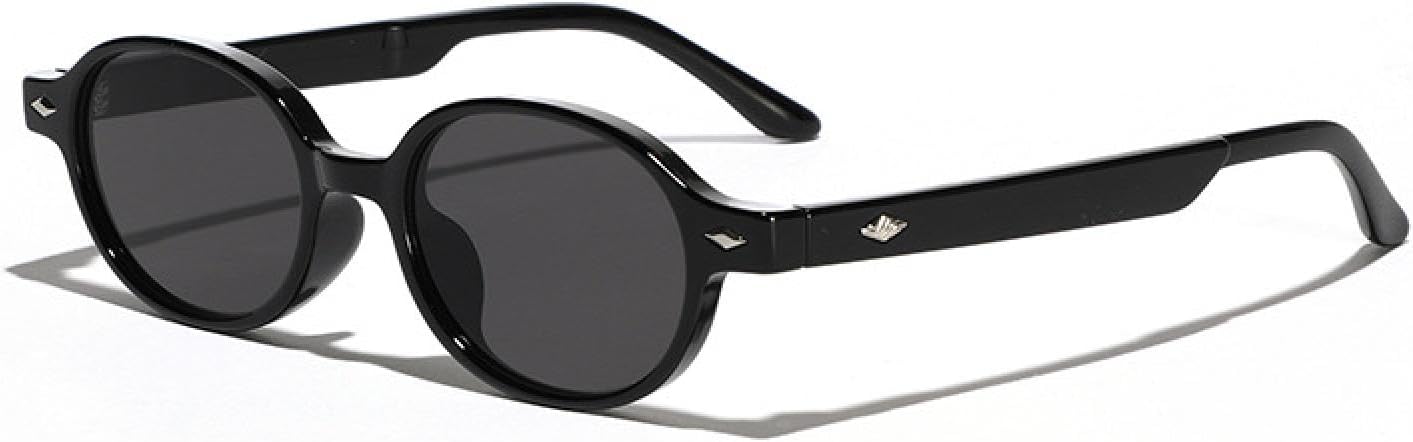 

Солнцезащитные очки с защитой от УФ-излучения UV400 | Маленькая оправа, овальная форма | Для женщин и мужчин, для занятий спортом на открытом воздухе и вождения DSVIGF, Black Black