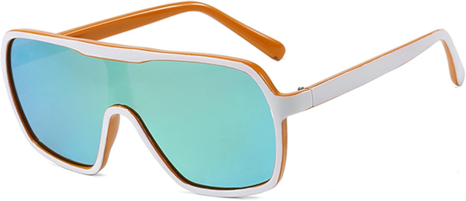 

Солнцезащитные очки Bullabulling квадратной формы большого размера для женщин и мужчин, модные солнцезащитные очки с обтекаемой оправой и защитой от УФ-излучения UV400, C3