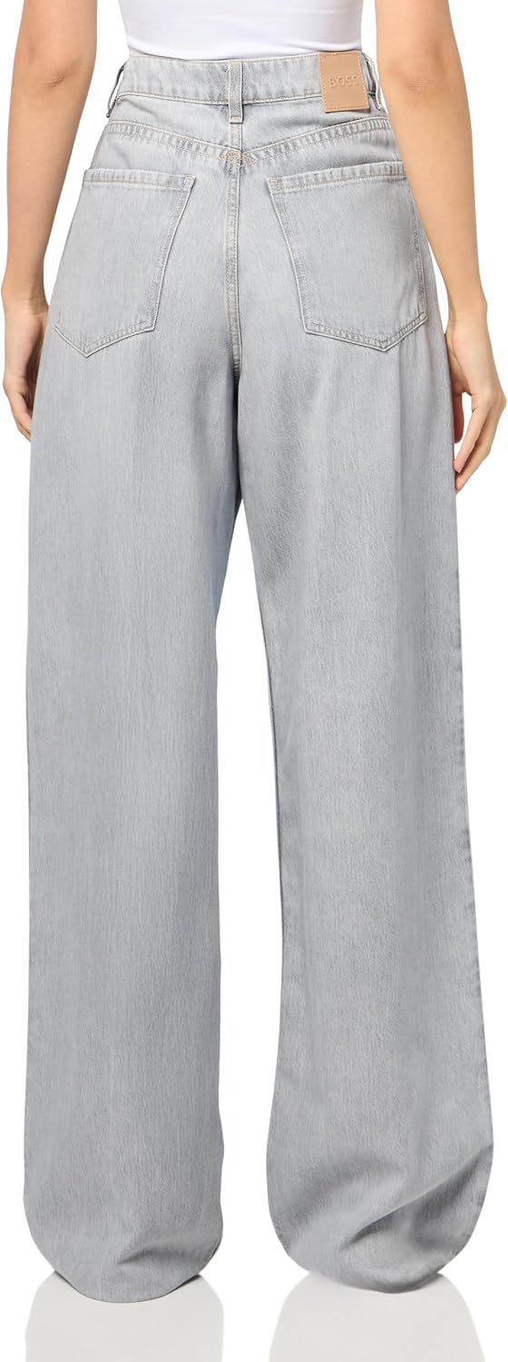 Женские джинсы BOSS Soft Touch Extreme Wide Leg, Icy Grey — фото 2