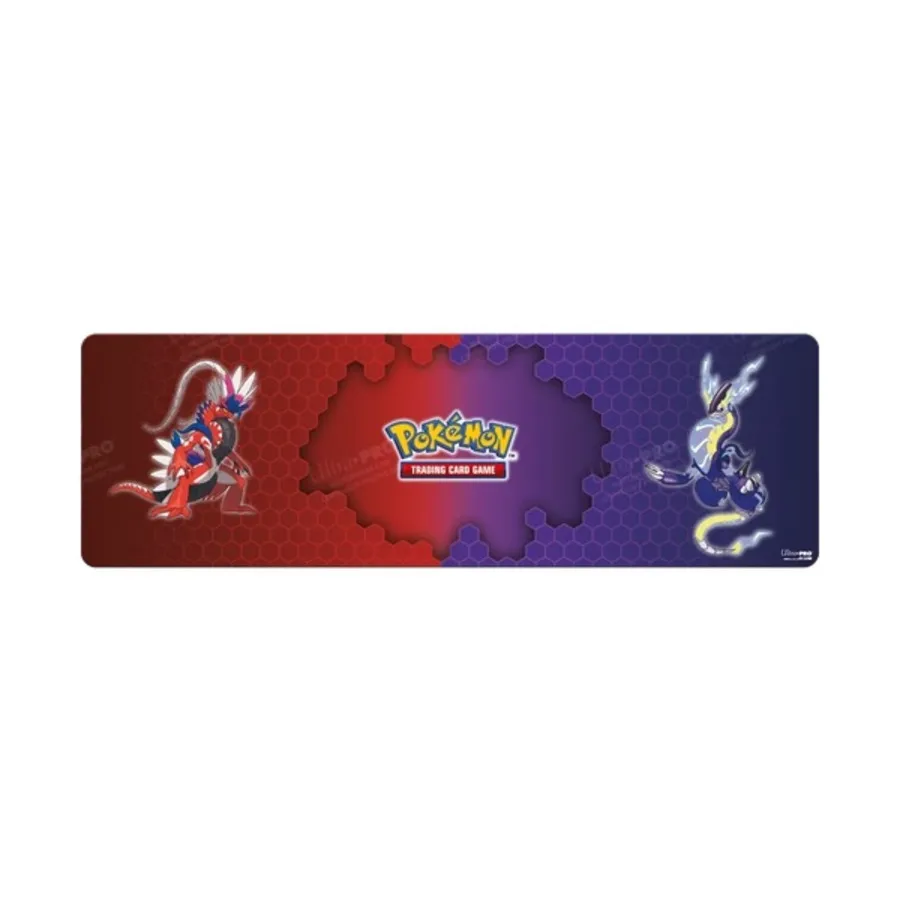 

Настольный игровой коврик длиной 8 футов — Koraidon и Miraidon, Official Pokemon Playmats