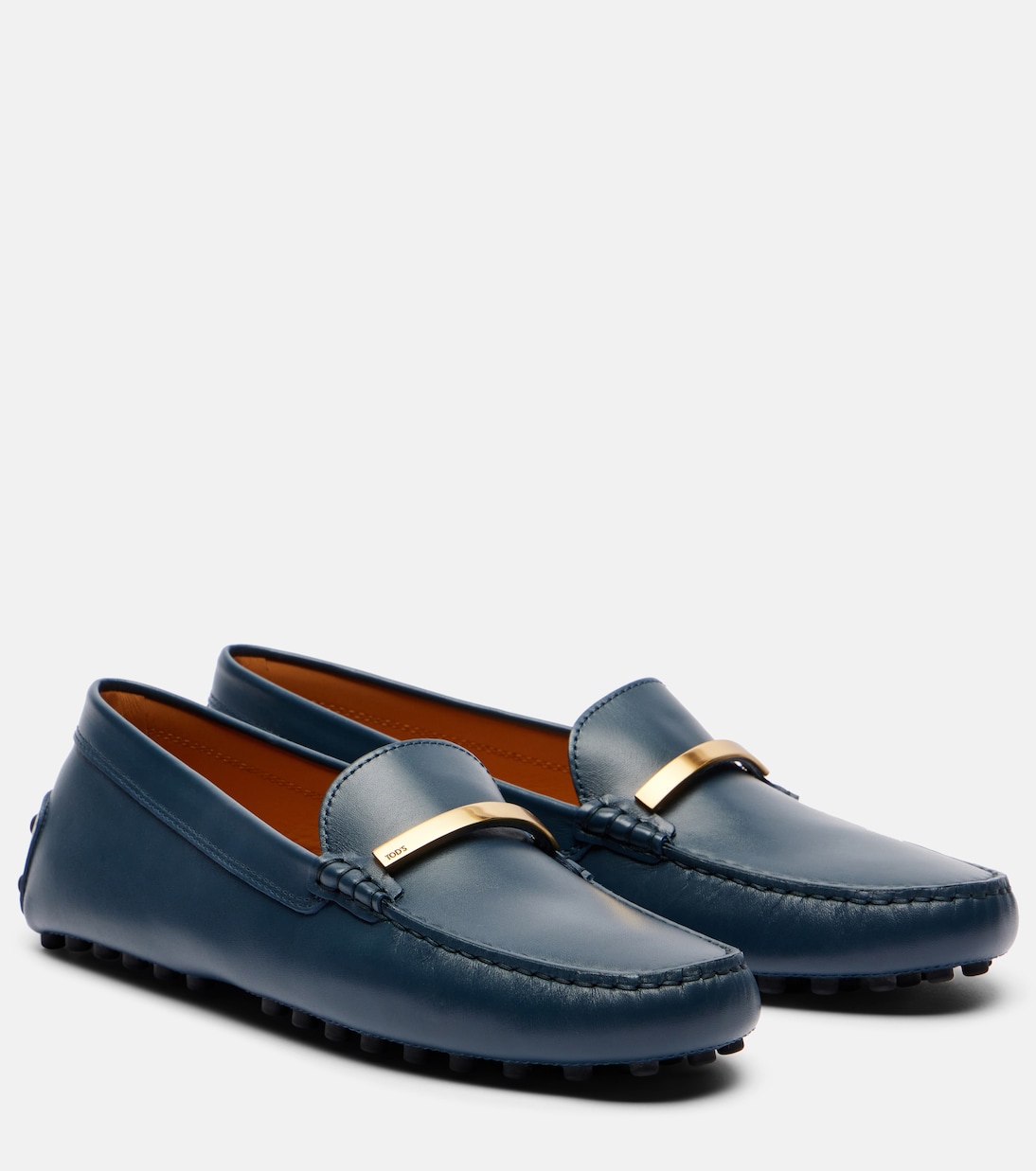 Гоммино Барретта кожаные лоферы Tod's, Blu Tuareg