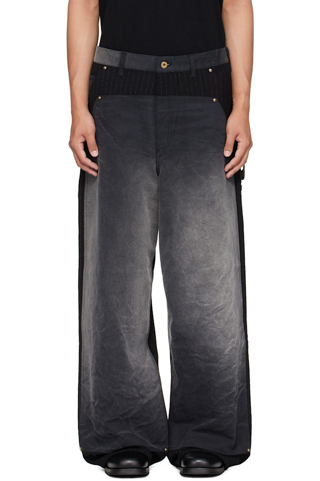 

Рабочие брюки в винтажном стиле Khoki, черный