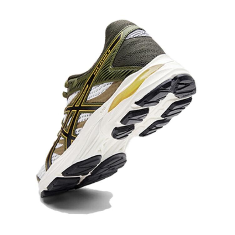 Кроссовки детские Gel-Flux 4 GS Low-top серые/зеленые Asics, серый/желтый — фото 3