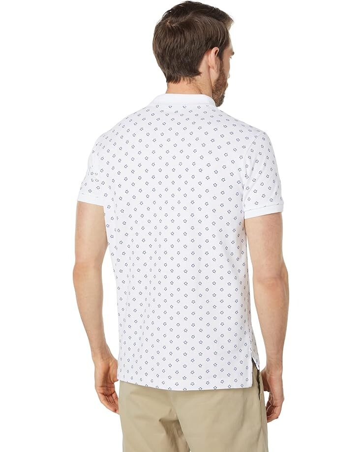 

Рубашка U.S. POLO ASSN. Short Sleeve Ditzy Flowerprint Slim Fit Knit Shirt, белый