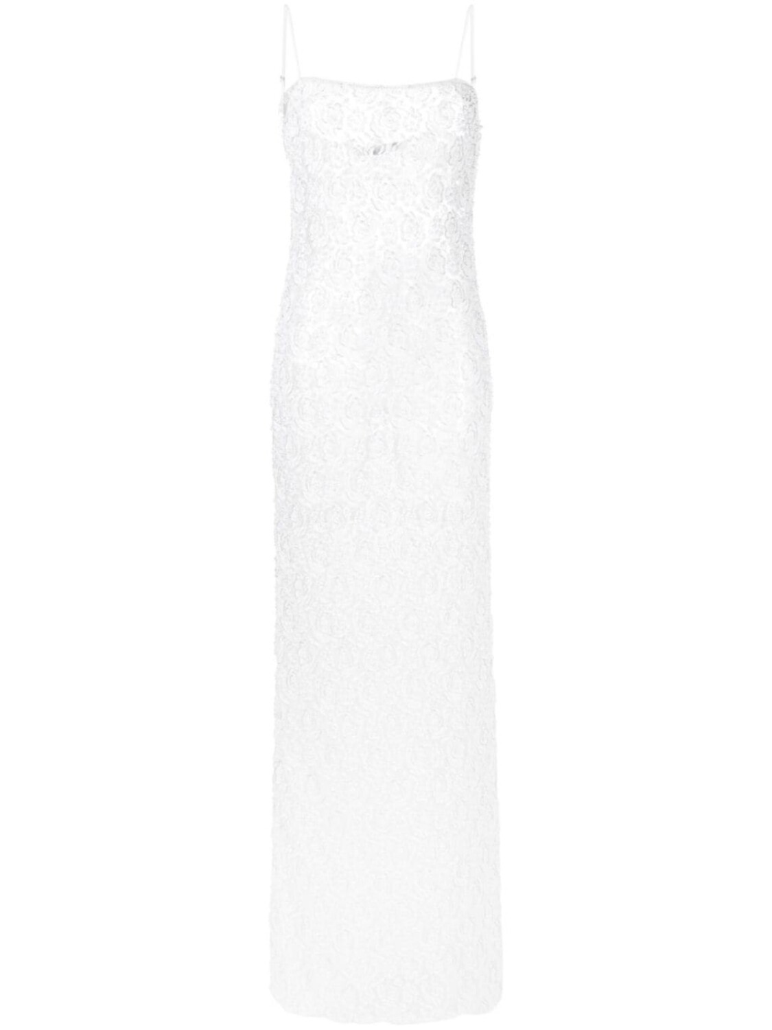 

Retrofete Landy floral-lace long dress, белый