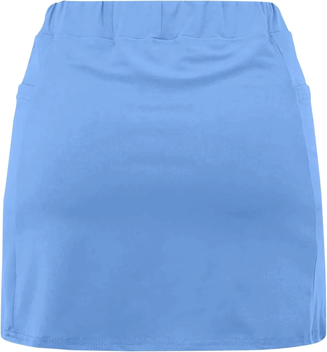 Спортивная юбка-шорты с завышенной талией, Light Blue — фото 4