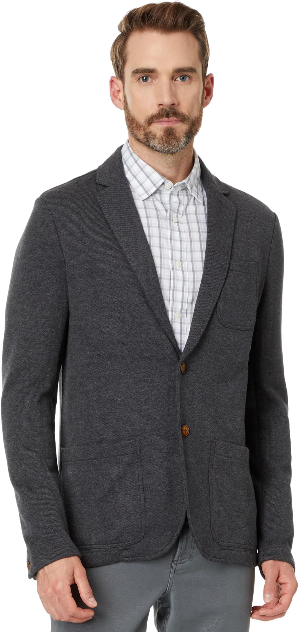 

Блейзер Faherty Inlet Knit Blazer, цвет black sky melange