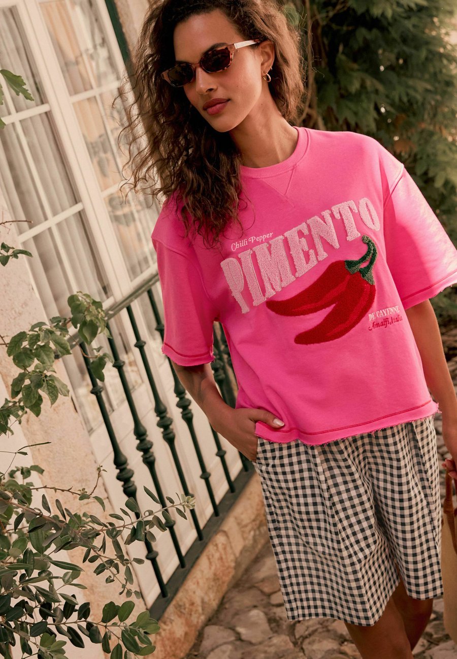 

Футболка Next Print T-shirt, Fluro Pink/Pink, Розовый, Футболка Next Print T-shirt, Fluro Pink/Pink