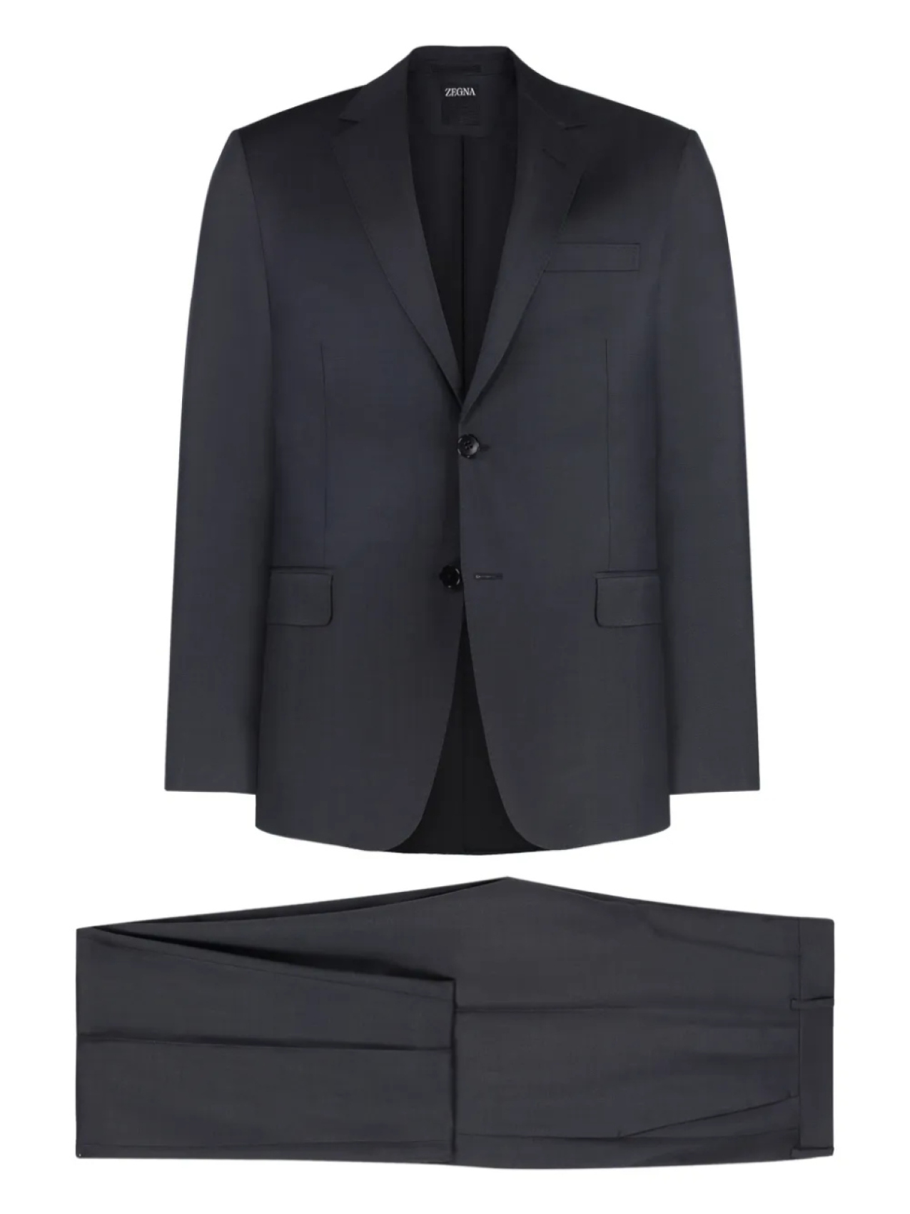 

Костюм с однобортным пиджаком Zegna, синий