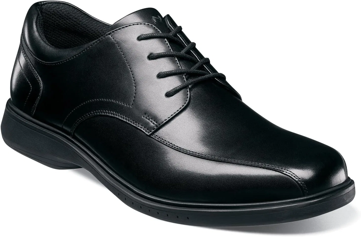 Мужские оксфорды Nunn Bush Pro Bicycle Toe с противоскользящей технологией Kore Slip Resistant Comfort Technology, Black — фото 2
