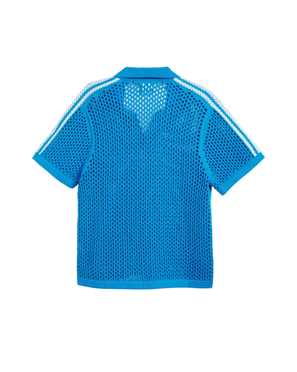 Рубашка поло x Clot fw24 вязаная крючком рубашка поло азиатские размеры Adidas, синий — фото 2